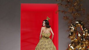 &bdquo;Guo Pei&ldquo; 2016 m. pavasario-vasaros kolekcijos modelis