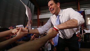 JAV prezidentinės kampanijos pirminius rinkimus Puerto Rike laimėjo Marco Rubio