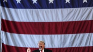 Donaldo Trumpo agitacinis renginys Niujorke