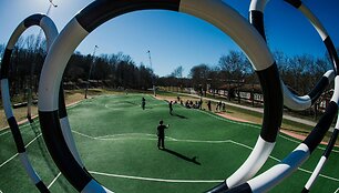 &Scaron;vedų menininko kurtas &bdquo;Puckelball&ldquo; žaidimas &ndash; metafora į gyvenimo primetamas žaidimo taisykles
