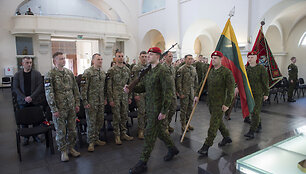 Karių i&scaron;lydėtuvių ceremonija &Scaron;v. Ignoto bažnyčioje