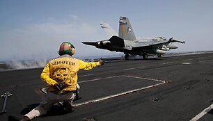JAV karių gyvenimas lėktuvne&scaron;yje &bdquo;USS Harry S. Truman&ldquo;