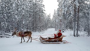 Kalėdų Senelis laukia švenčių Laplandijoje