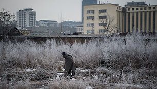 Varganas migrantų gyvenimas žiemos metu Belgrade