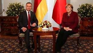 Angelos Merkel vizitas Lenkijoje