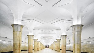 Įspūdingas Maskvos metro stoties interjeras
