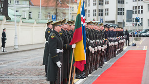 Krašto apsaugos ministro ir Lietuvos kariuomenės vado susitikimas su Islandijos atstovu saugumo, gynybos ir kariniams reikalams