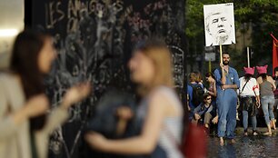 Briuselyje keli tūkstančiai žmonių protestavo prie&scaron; Trumpo vizitą