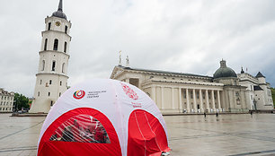 Kraujo donorystės akcija Katedros aikštėje