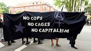 Protestai Hamburge prie&scaron; G-20 susitikimą