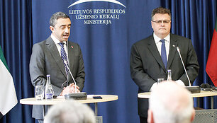 Lietuvoje vie&scaron;i Jungtinių Arabų Emyratų užsienio reikalų ir tarptautinio bendradarbiavimo ministras