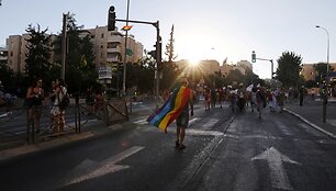Jeruzalėje tūkstančiai žmonių dalyvavo homoseksualų parade