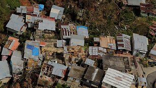 Uragano Maria nusiaubtas Puerto Rikas i&scaron; oro