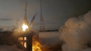 I&scaron; kosmodromo &bdquo;Vostočnyj&ldquo; kyla raketa &bdquo;Soyuz&ldquo;