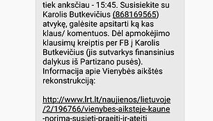 Kauno Vienybės aik&scaron;tės pristatymo organizavimas
