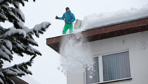 Alpes užklojo storas sniego sluoksnis