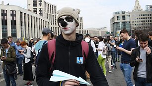 Maskvoje į protestą už interneto laisvę susirinko tūkstančiai žmonių