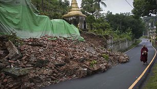 Musoninių liūčių nusiaubtas Mianmaras