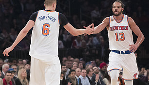 Kristapas Porzingis ir Joakimas Noah