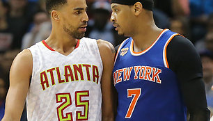 Carmelo Anthony ir Thabo Sefolosha