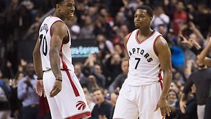 Kyle'as Lowry ir DeMaras DeRozanas