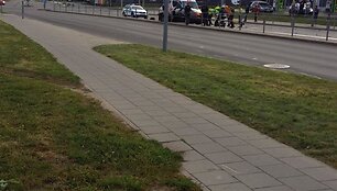 BMW avarija Vilniaus Verkių gatvėje