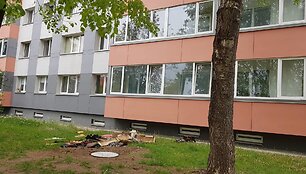 Jonavoje degė butas