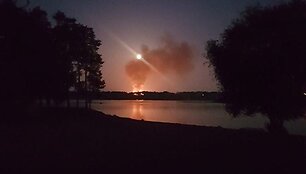Gaisras Kauno lentpjūvėje