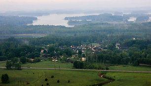 Skrydis oro balionu virš Zarasų