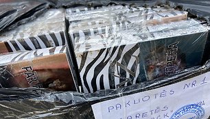 Palemono keramikos gamykloje policija supleškino beveik 80 tūkst. pakelių cigarečių