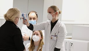 Pacientų ir darbuotojų skiepijimas Kauno klinikose