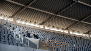 Baigiamas statyti Kauno S.Dariaus ir S.Girėno stadionas