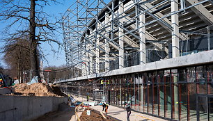 Baigiamas statyti Kauno S.Dariaus ir S.Girėno stadionas