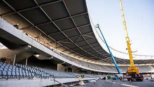 Baigiamas statyti Kauno S.Dariaus ir S.Girėno stadionas