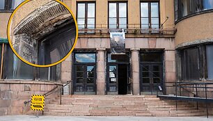 Kauno savivaldybės prie apleistų pastatų pastatyti ženklai