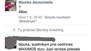 Nepilnamečio plė&scaron;iko susira&scaron;inėjimas su nukentėjusiąja
