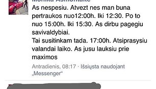 Nepilnamečio plė&scaron;iko susira&scaron;inėjimas su nukentėjusiąja