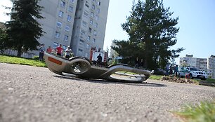 Kaune nuo &scaron;laito nuvažiavo automobilis