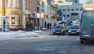 Panevėžio taksi prie autobusų stoties