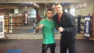 Fizinio rengimo treneris Donatas Janu&scaron;evičius Egio Klimo bokso akademijoje JAV