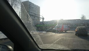 Kaune į avariją pakliuvo taksi automobilis
