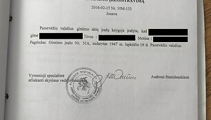 Pažyma apie gimimo įregistravimą