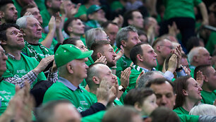 &bdquo;Žalgiris&ldquo; - &bdquo;Olympiakos&ldquo; sirgalių palaikymas