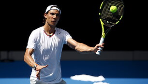 Rafaelio Nadalio treniruotė Melburne