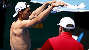 Rafaelio Nadalio treniruotė Melburne