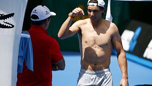 Rafaelio Nadalio treniruotė Melburne