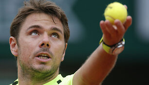 Stanas Wawrinka prie&scaron; Viktorą Troickį