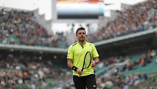Stanas Wawrinka prie&scaron; Viktorą Troickį