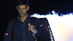 Novakas Džokovičius prie&scaron; Davidą Goffiną