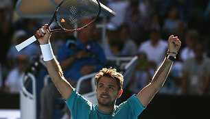 Stanas Wawrinka prie&scaron; Jo-Wilfriedą Tsongą